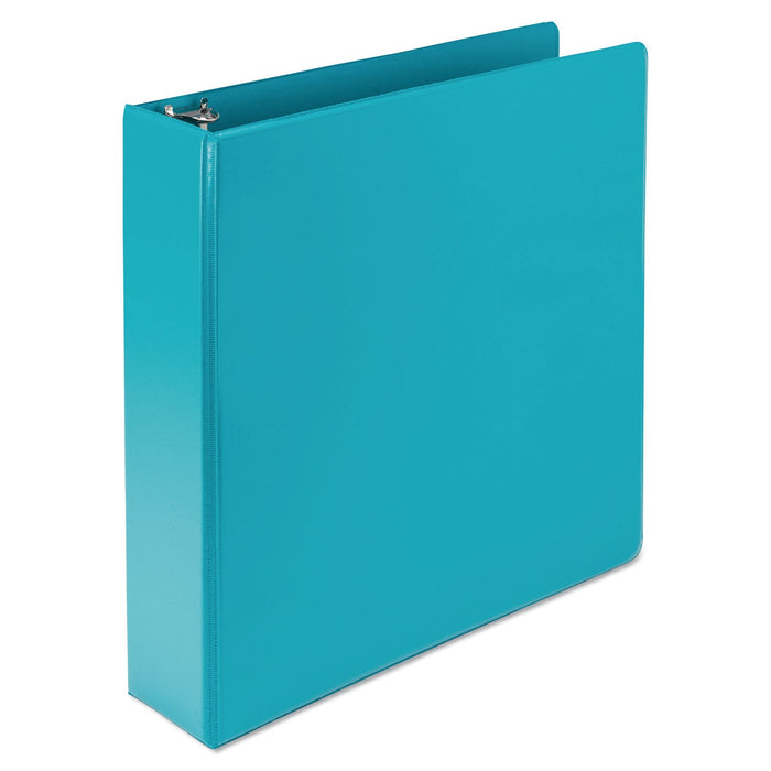 Samsill Earth’s Choice Biobased Durable Fashion View Binder, 3 Rings, 2" Capacity, 11 x 8.5, Turquoise, 2/Pack