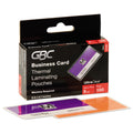 GBC UltraClear Thermal Laminating Pouches, 5 mil, 3.69" x 2.19", Gloss Clear, 100/Box