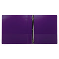 Samsill Earth’s Choice Biobased Durable Fashion View Binder, 3 Rings, 1" Capacity, 11 x 8.5, Purple, 2/Pack