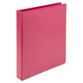 Samsill Earth’s Choice Biobased Durable Fashion View Binder, 3 Rings, 1" Capacity, 11 x 8.5, Berry, 2/Pack
