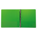 Samsill Earth’s Choice Biobased Durable Fashion View Binder, 3 Rings, 1" Capacity, 11 x 8.5, Lime, 2/Pack