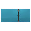 Samsill Earth’s Choice Biobased Durable Fashion View Binder, 3 Rings, 2" Capacity, 11 x 8.5, Turquoise, 2/Pack