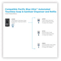 Georgia Pacific Pacific Blue Ultra Automated Touchless Soap/Sanitizer Dispenser, 1,000 mL, 6.54 x 11.72 x 4, Black