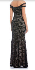 Teeze Me Juniors Off-the-Shoulder Lace Gown by Vanessa Jane