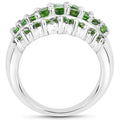 2.48 Carat Genuine Chrome Diopside .925 Sterling Silver Ring by Bids.com