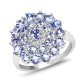 2.27 Carat Genuine Tanzanite .925 Sterling Silver Ring by Bids.com