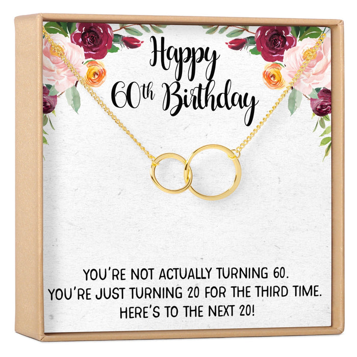 60th Birthday Necklace, Multiple Styles by Dear Ava