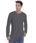 Dri-Tek Big&Tall Long Sleeve Moisture Wicking Athletic T-Shirt Iron Grey Size LT by Deal US