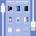 Eettvekd Carplay USB A Cable Compatible iPhone 14 13 12 3FT by Deal US