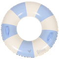 Garneck Inflatable Swimming Ring 32.3'' Retro Striped Blue PVC Adult Float by Deal US