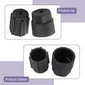 lekudo Car A/C Service Port Cap Kit 10pcs 0.5" Low & 0.6" High Pressure Black by Deal US