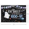 MEHOFOND Halloween Baby Shower Party Backdrop Purple Vinyl 7x5ft by Deal US