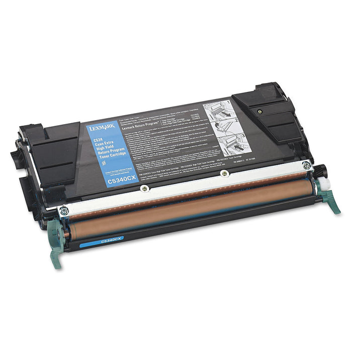 Lexmark C5340CX Return Program Extra High-Yield Toner, 7,000 Page-Yield, Cyan