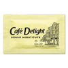 Café Delight Yellow Sweetener Packets, 0.08 g Packet, 2000 Packets/Box