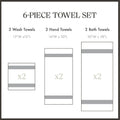 MADISON PARK SIGNATURE Turkish 100% Cotton 600Gsm Luxury Premium Thick Soft Abos by Vanessa Jane
