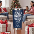 Carselage Stainless Steel Tumbler 20Oz Navy Blue Fathers Day Gift Dad by Deal US