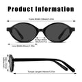 Oval Sunglasses for Women Trendy Vintage 90s Y2K Designer Sun Glasses UV40