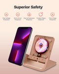 Yuwiss Wireless Charging Stand Cordless Charger 10/7.5/5W Iphone 14 13 12/12 /11