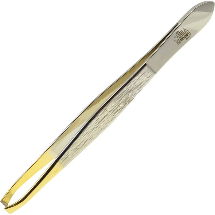 Camila Solingen Professional Slant Tip Tweezer (3.5 inch) by Pasteur Pharmacy