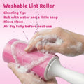 Roller 2 Pack, Reusable Sticky Lint Roller Portable Pet Hair Remover Cl