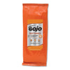 GOJO FAST TOWELS Hand Cleaning Towels, 2-Ply, 10 x 9, Fresh Citrus, Blue, 60/Pack