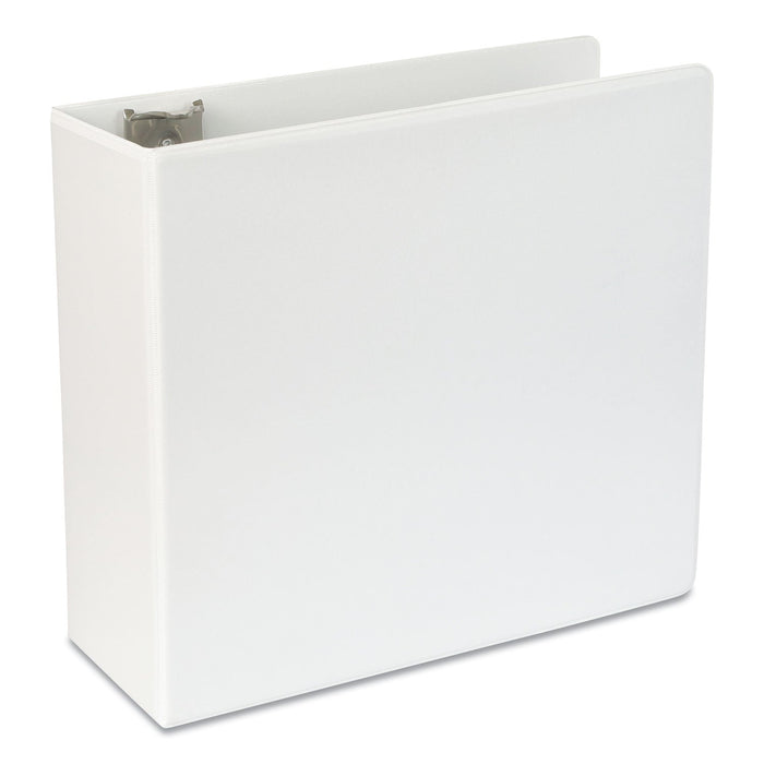 Universal Slant D-Ring View Binder, 3 Rings, 5" Capacity, 11 x 8.5, White