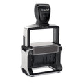 Trodat Professional 12-Message Date Stamp, Self-Inking, 2.25 x 0.38, Black