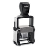 Trodat Professional Self-Inking Numberer, Six Bands/Digits, Type Size: 1 1/2, Black