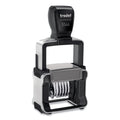 Trodat Professional Self-Inking Numberer, Six Bands/Digits, Type Size: 1 1/2, Black