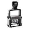 Trodat Professional Self-Inking Numberer, Eight Bands/Digits, Type Size: 2, Black