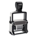 Trodat Professional Self-Inking Numberer, Eight Bands/Digits, Type Size: 2, Black