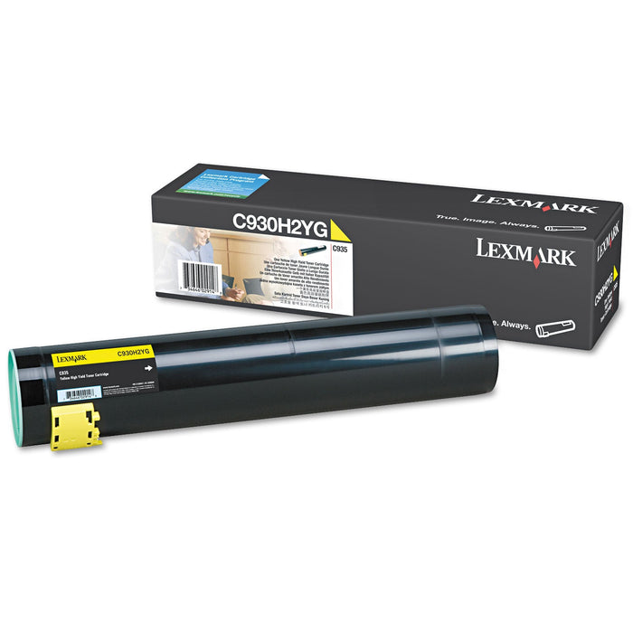 Lexmark C930H2YG High-Yield Toner, 24,000 Page-Yield, Yellow