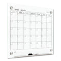 Quartet Infinity Magnetic Glass Calendar Board, 24 x 18