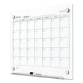 Quartet Infinity Magnetic Glass Calendar Board, 24 x 18