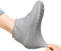Unisex Silicone Waterproof Shoe Covers Slip-Resistant Large Grey Size L by Deal US