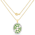 2.24 Carat Genuine Emerald .925 Sterling Silver Pendant by Bids.com