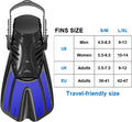 Diving fins Snorkeling Gear for Adults Snorkel fins Swim fins Open, Adjustable, Men, Si by Vanessa Jane