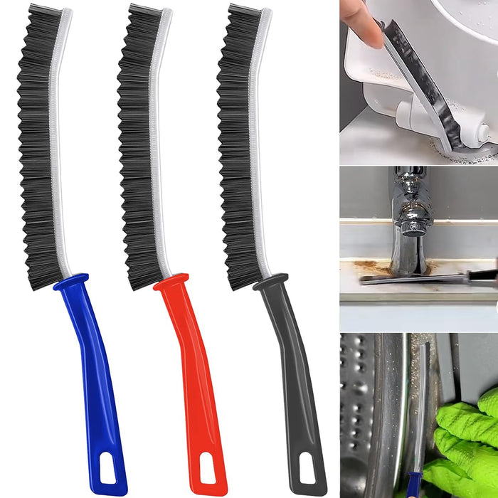 XANGNIER Hard Bristle Crevice Cleaning Brush 3 Pcs Multicolor by Deal US