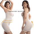 MD Women's Strapless Full Body Slip Shaper Seamless Nude Size Large by Deal US