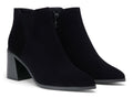 Vepose Women's Ankle Booties Pointed Toe Block Heel Blacknubuck Size 10 by Deal US