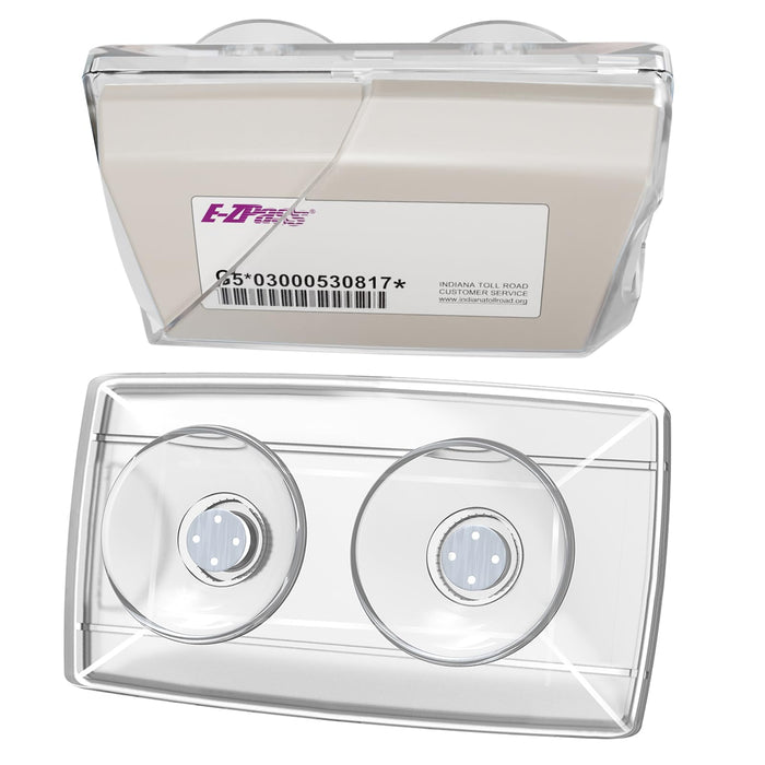 FLLIK EZ Pass Holder Windshield Clear Strong Suction Cups 1 Pack by Deal US