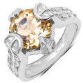 11.40 Carat Genuine Citrine .925 Sterling Silver Ring, Pendant and Earrings Set by Bids.com