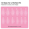 Creaglam Short Square Nail Tips 240Pcs Clear Acrylic 12 Sizes Soft Gel by Deal US