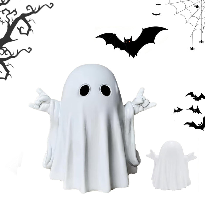 OYB Halloween Ghost Resin Figurine Spooky Decor Cute Finger Ghost A by Deal US