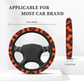 Overlook Hotel Carpet Steering Wheel Cover Universal 15 inch Black by Deal US