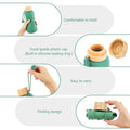NAVTUE Collapsible Silicone Water Bottle 650ml Leak Proof Reusable Green by Deal US