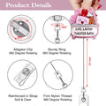 TOUNER Live Laugh Toaster Badge Reel Retractable Glitter ID Clip Funny Medical by Deal US