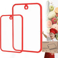 HORIBND Glass Cutting Board Set 2pcs Clear 15x10 Non-Slip Dishwasher Safe by Deal US