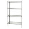 18"D x 42"W Stainless Steel Wire Shelves (4-Pack)
