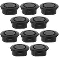 Homoyoyo 10PCS Car Rear Bumper Radar Hole Cover Plastic Plugs Black by Deal US